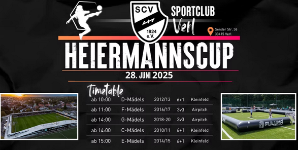 Auf zum 1. Heiermannscup beim SC Verl!